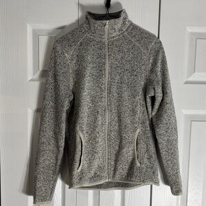 Eddie Bauer Heather Gray Women's Zip Up Sweat Shirt
